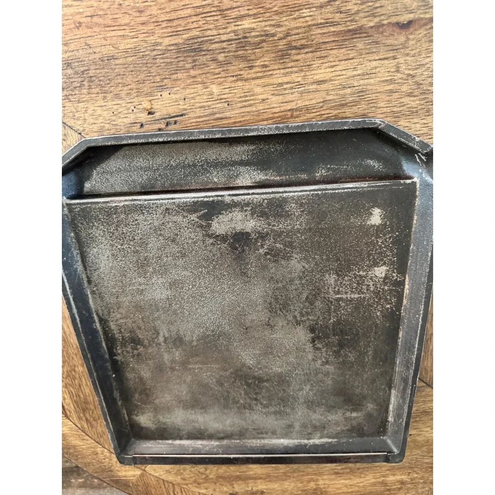 Vintage General Electric Griddle Stovetop Pan Rectangular Heat Ring Marked 2